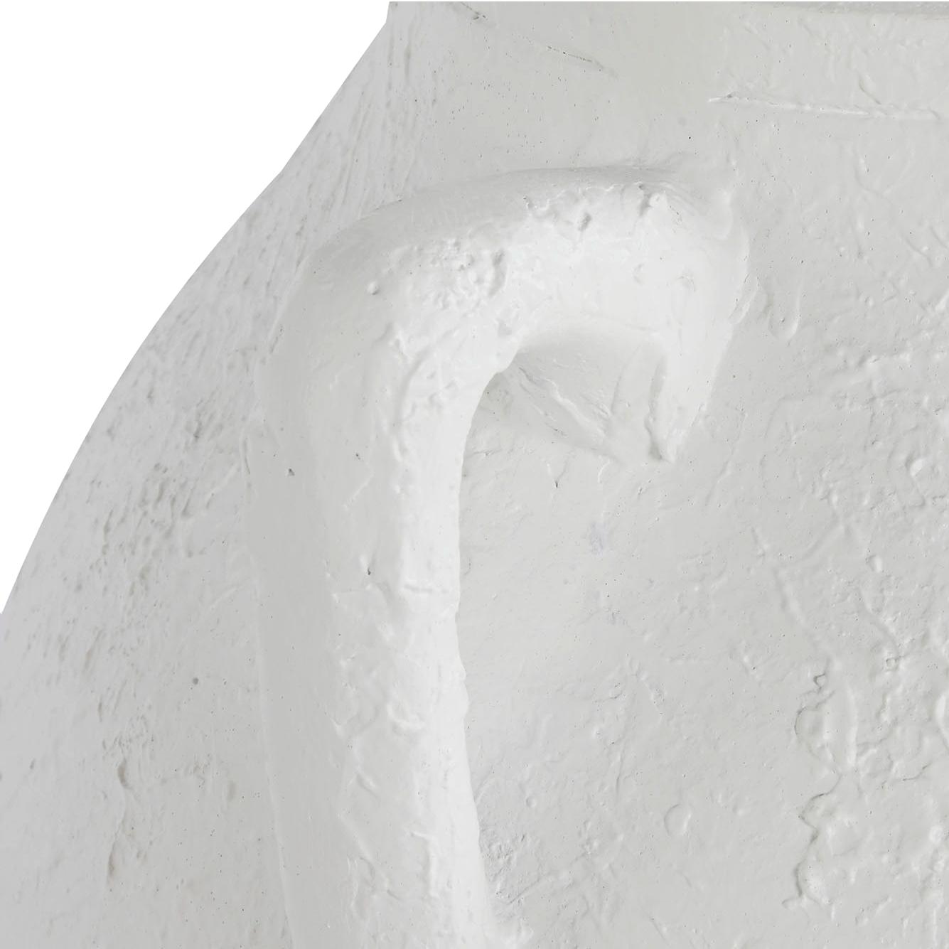 White Vase w/Side Handles - LUXONAS