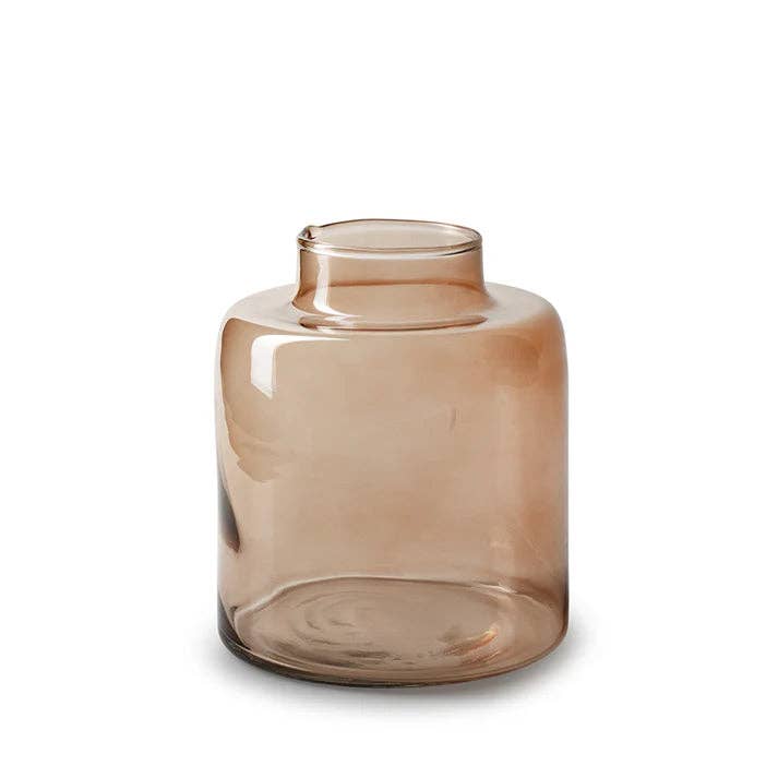 Willow Beige Glass Vase - LUXONAS HOME