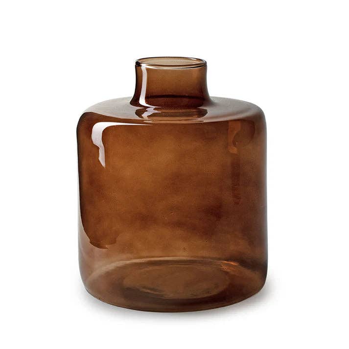 Willow Brown Glass Vase - LUXONAS HOME
