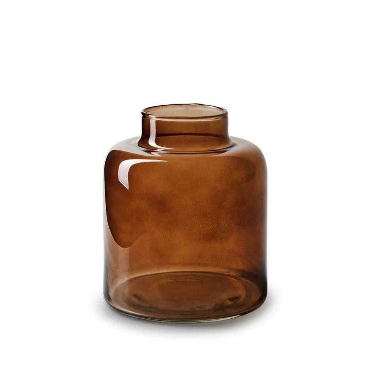 Willow Brown Glass Vase - LUXONAS HOME