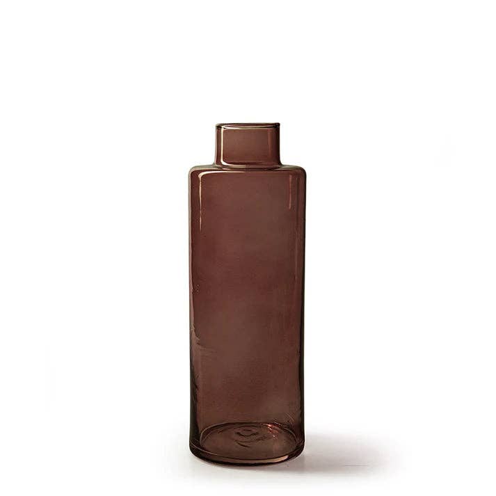 Willow Maroon Glass Vase - LUXONAS HOME