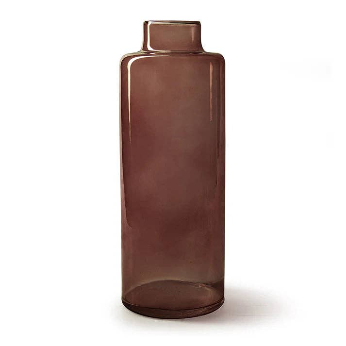 Willow Maroon Tall Glass Vase - LUXONAS HOME