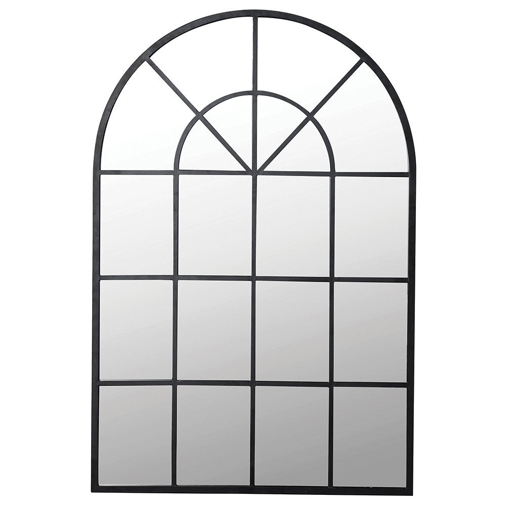 Window Metal Black Frame Mirror