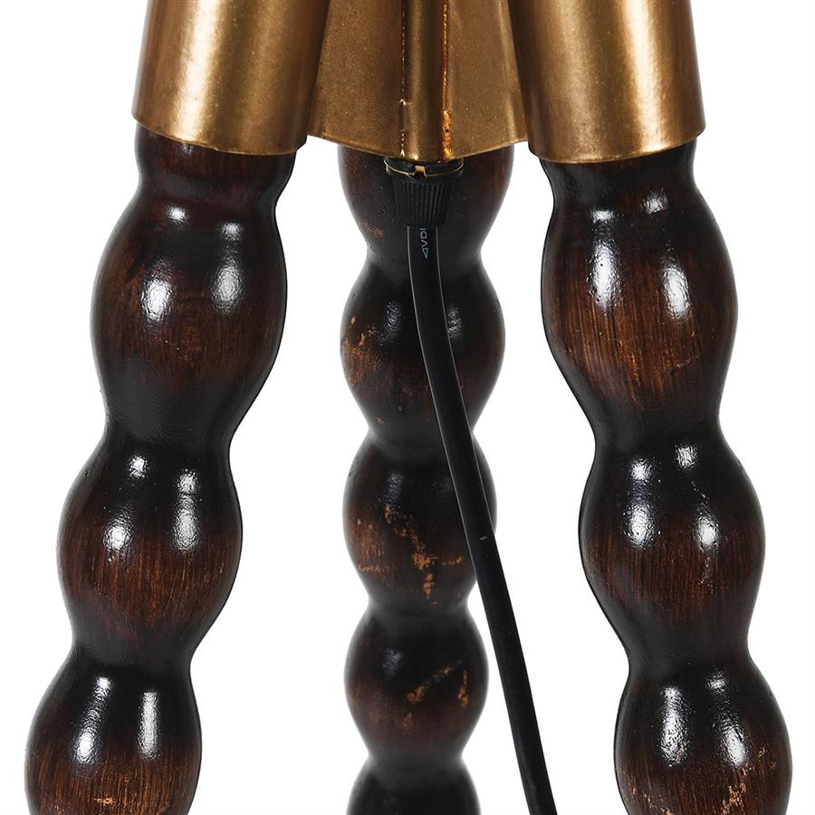 Wooden Swindle Floor Lamp - LUXONAS
