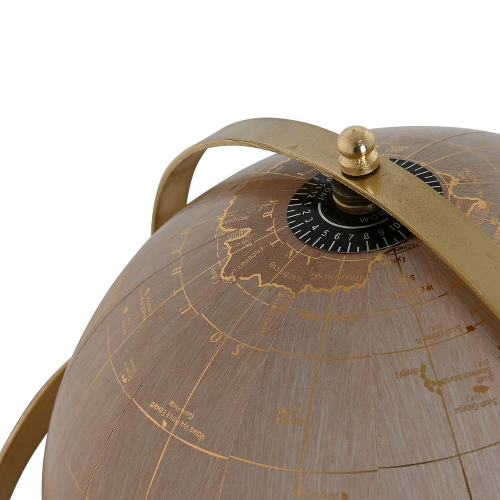 World Globe on Round Mango Base 39cm - LUXONAS