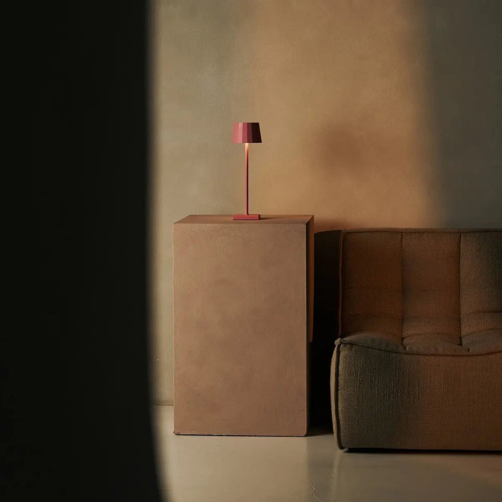 Wouter Flamingo Pink Rechargeable Table Lamp | Wireless Charging & 120 - Hour Battery Life - LUXONAS HOME