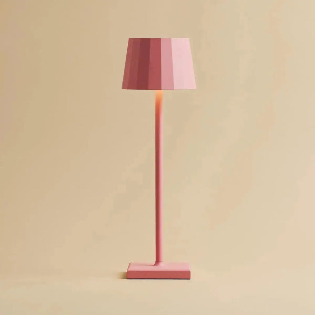 Wouter Flamingo Pink Rechargeable Table Lamp | Wireless Charging & 120 - Hour Battery Life - LUXONAS HOME