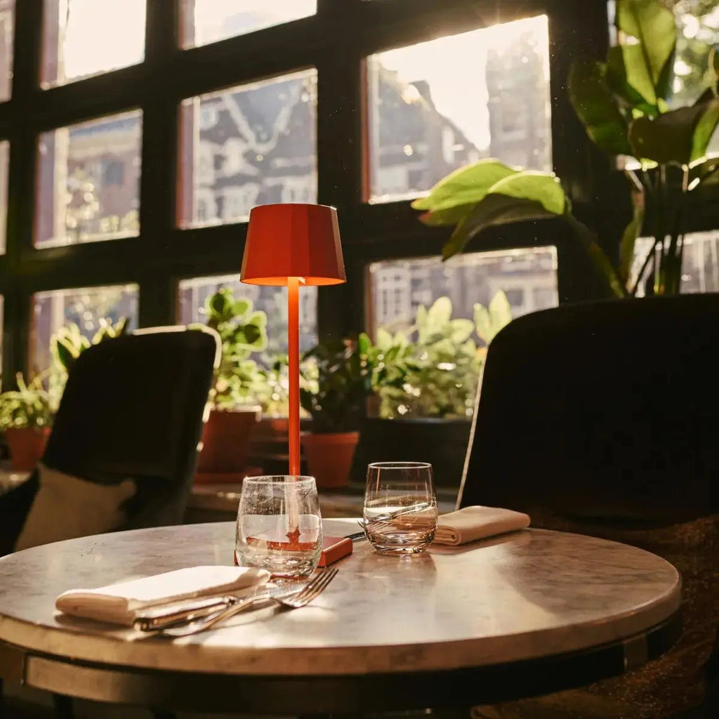 Wouter Orange Blossom Rechargeable Table Lamp | Wireless Charging & 120 - Hour Battery Life - LUXONAS HOME