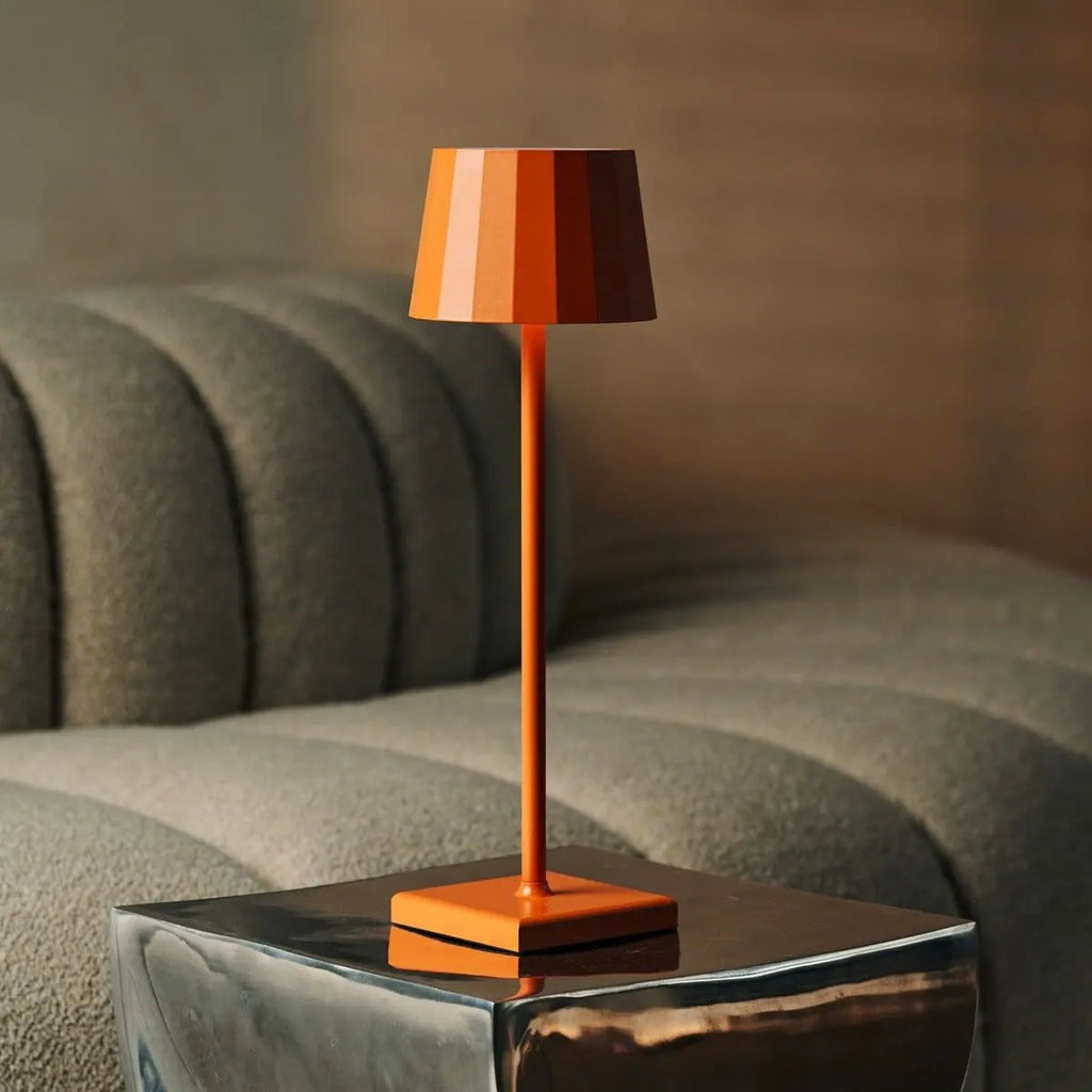 Wouter Orange Blossom Rechargeable Table Lamp | Wireless Charging & 120 - Hour Battery Life - LUXONAS HOME