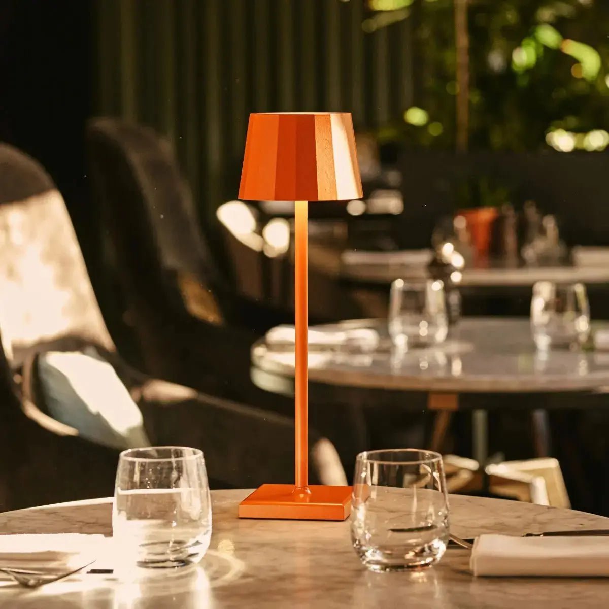 Wouter Orange Blossom Rechargeable Table Lamp | Wireless Charging & 120 - Hour Battery Life - LUXONAS HOME