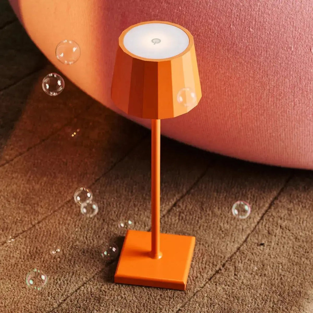 Wouter Orange Blossom Rechargeable Table Lamp | Wireless Charging & 120 - Hour Battery Life - LUXONAS HOME