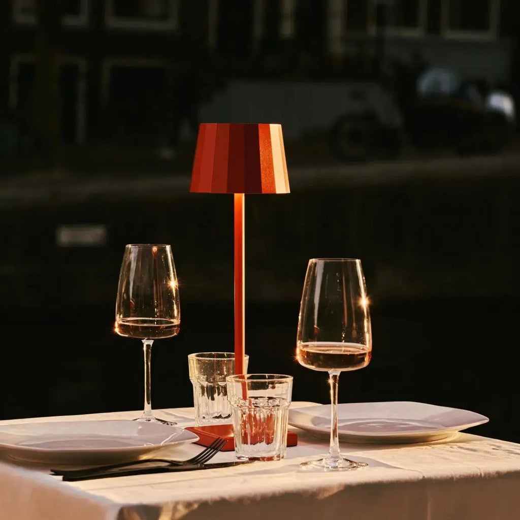 Wouter Orange Blossom Rechargeable Table Lamp | Wireless Charging & 120 - Hour Battery Life - LUXONAS HOME