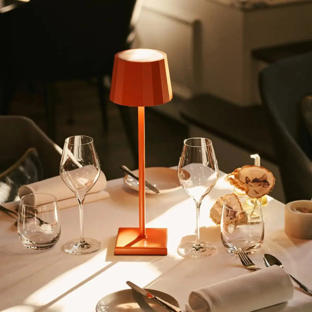 Wouter Orange Blossom Rechargeable Table Lamp | Wireless Charging & 120 - Hour Battery Life - LUXONAS HOME