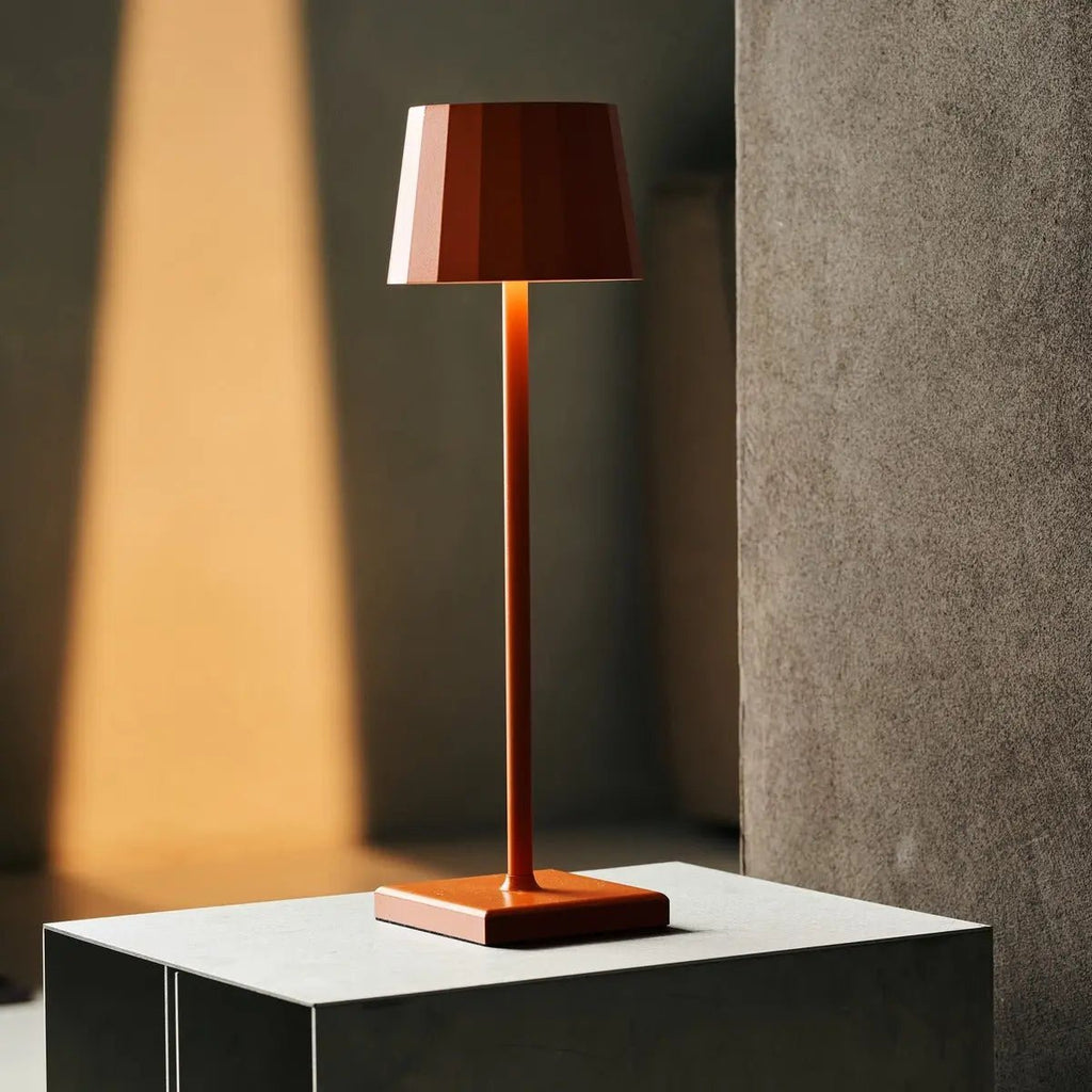 Wouter Orange Blossom Rechargeable Table Lamp | Wireless Charging & 120 - Hour Battery Life - LUXONAS HOME