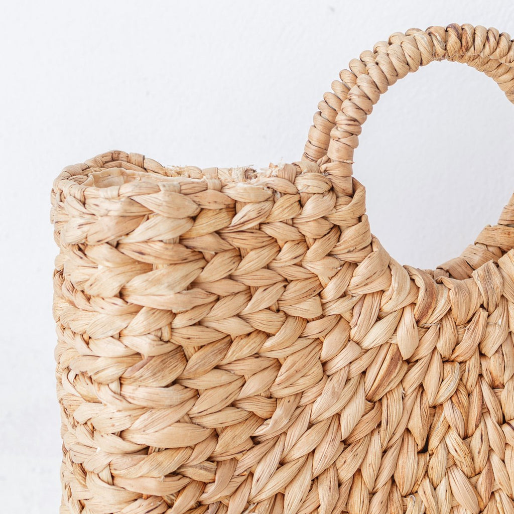 Woven Summer Bag | SAMBAS Shopping Bag made of Water Hyacinth - LUXONAS HOME