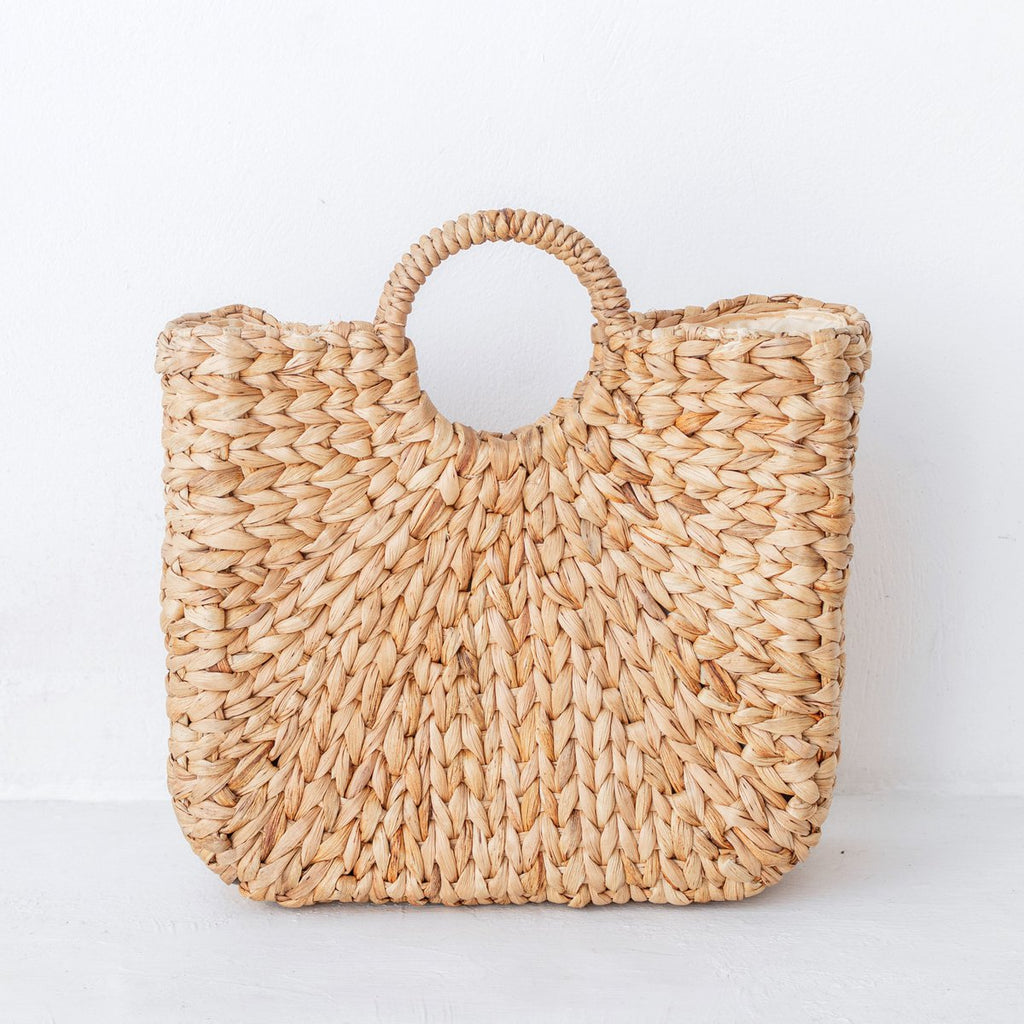 Woven Summer Bag | SAMBAS Shopping Bag made of Water Hyacinth - LUXONAS HOME