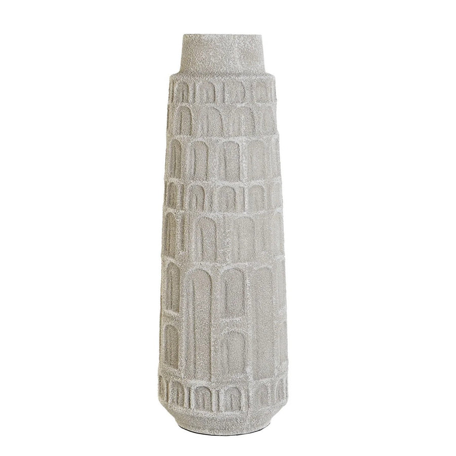 Wrinkled White Resin Vase 52cm