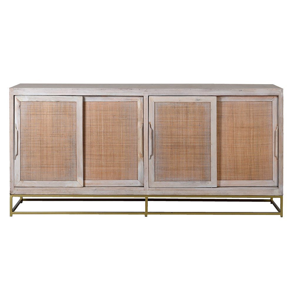 Xhaos Cane 4 Door Sideboard - LUXONAS