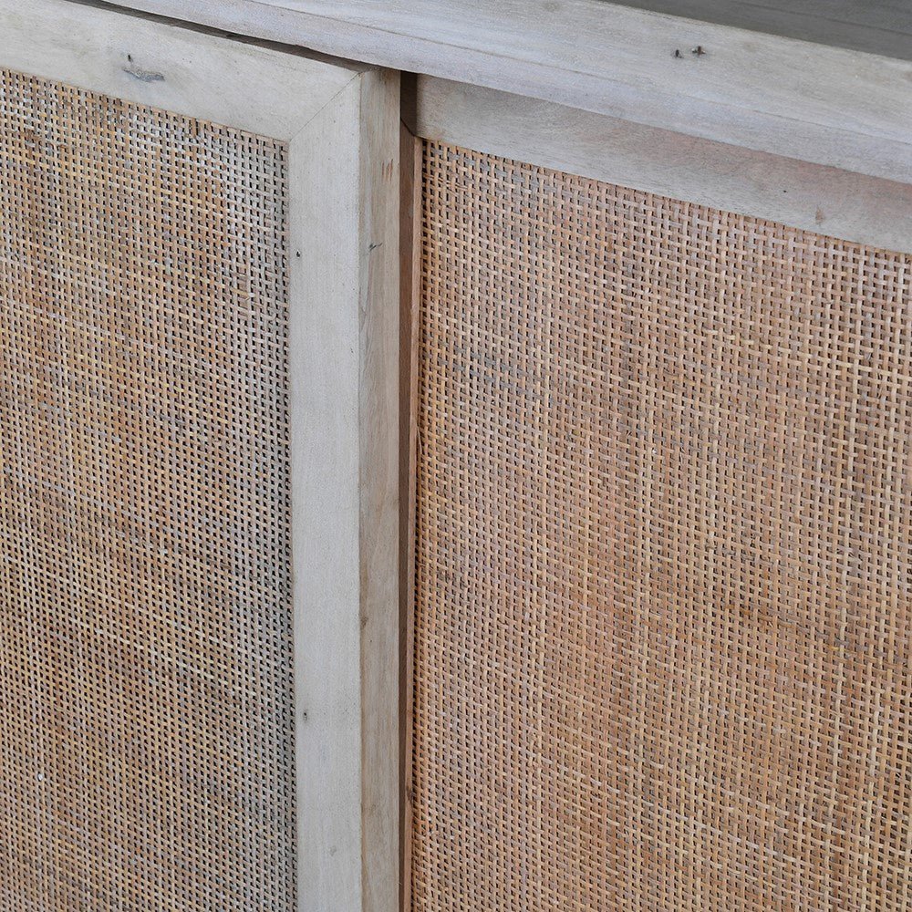 Xhaos Cane 4 Door Sideboard - LUXONAS
