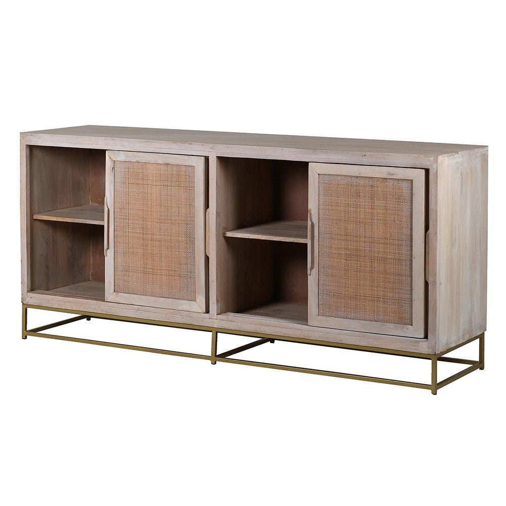 Xhaos Cane 4 Door Sideboard - LUXONAS