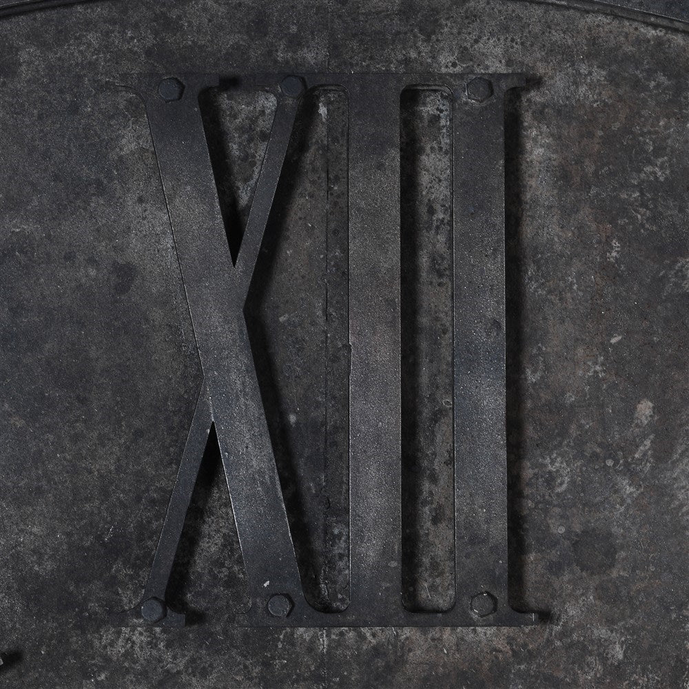 XLarge Aged Roman Numbers Metal Clock - LUXONAS