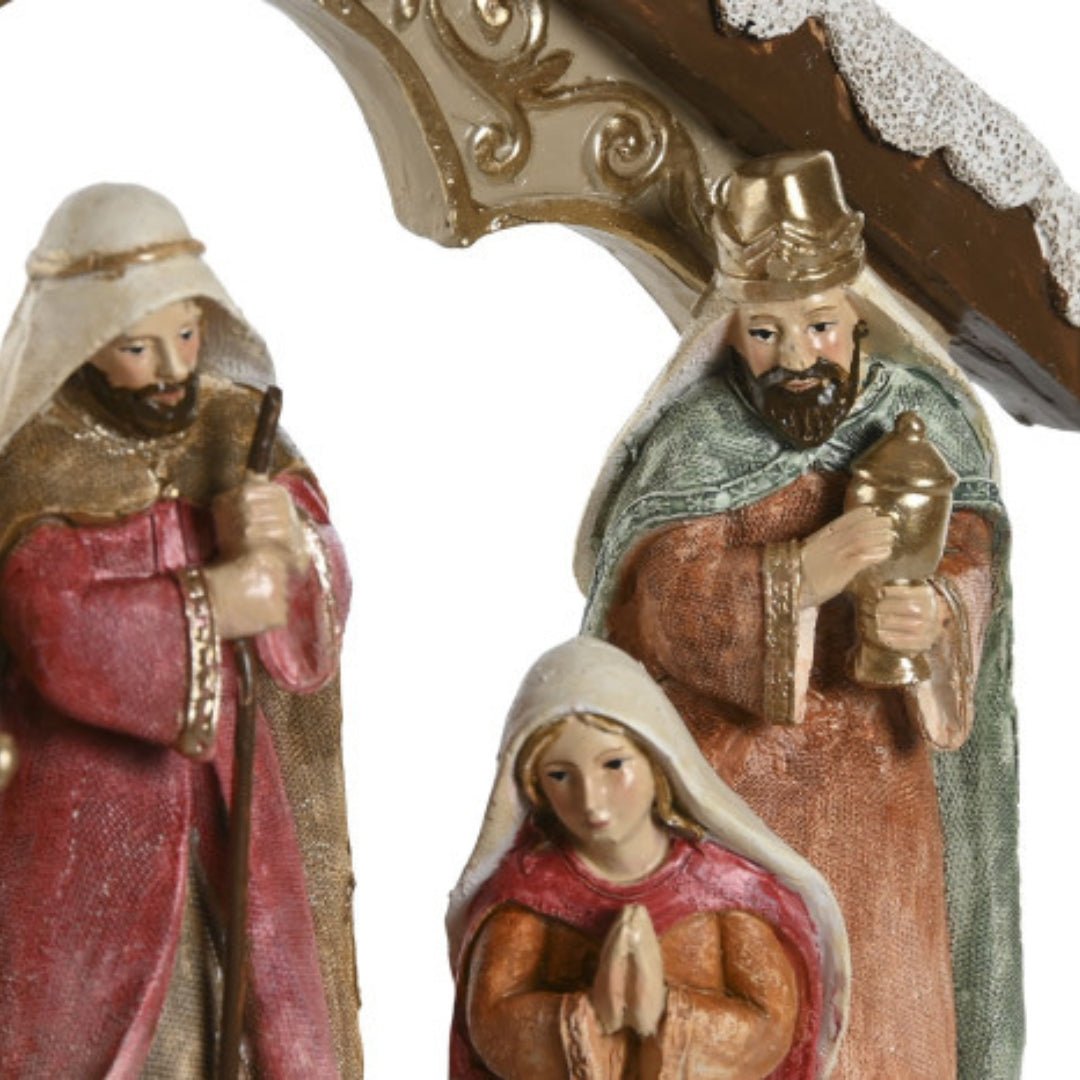 Xmas Resin Birth Figure - Traditional Christmas Decor - LUXONAS