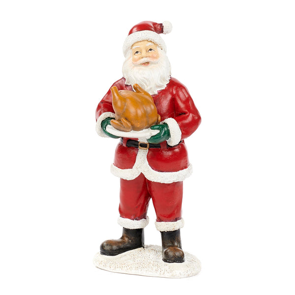 Xmas Santa Chef Figurine - Festive Holiday Decor