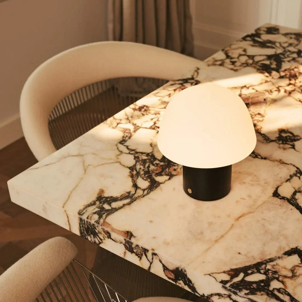 Yannick Black Cordless Table Lamp | Modern, Battery - Powered & Sustainable Design - LUXONAS HOME