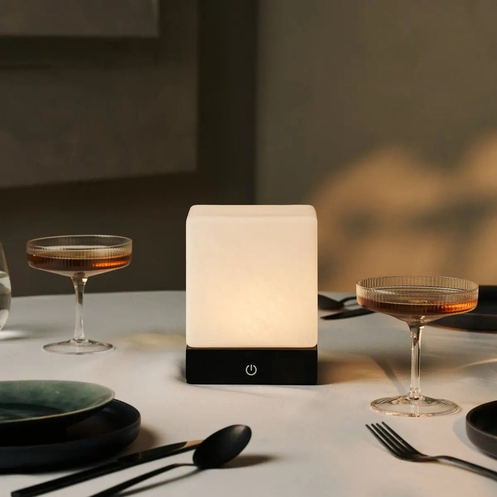 Yce Black Cordless Wooden Lamp | Rechargeable, Dimmable & 100 - Hour Battery Life - LUXONAS HOME