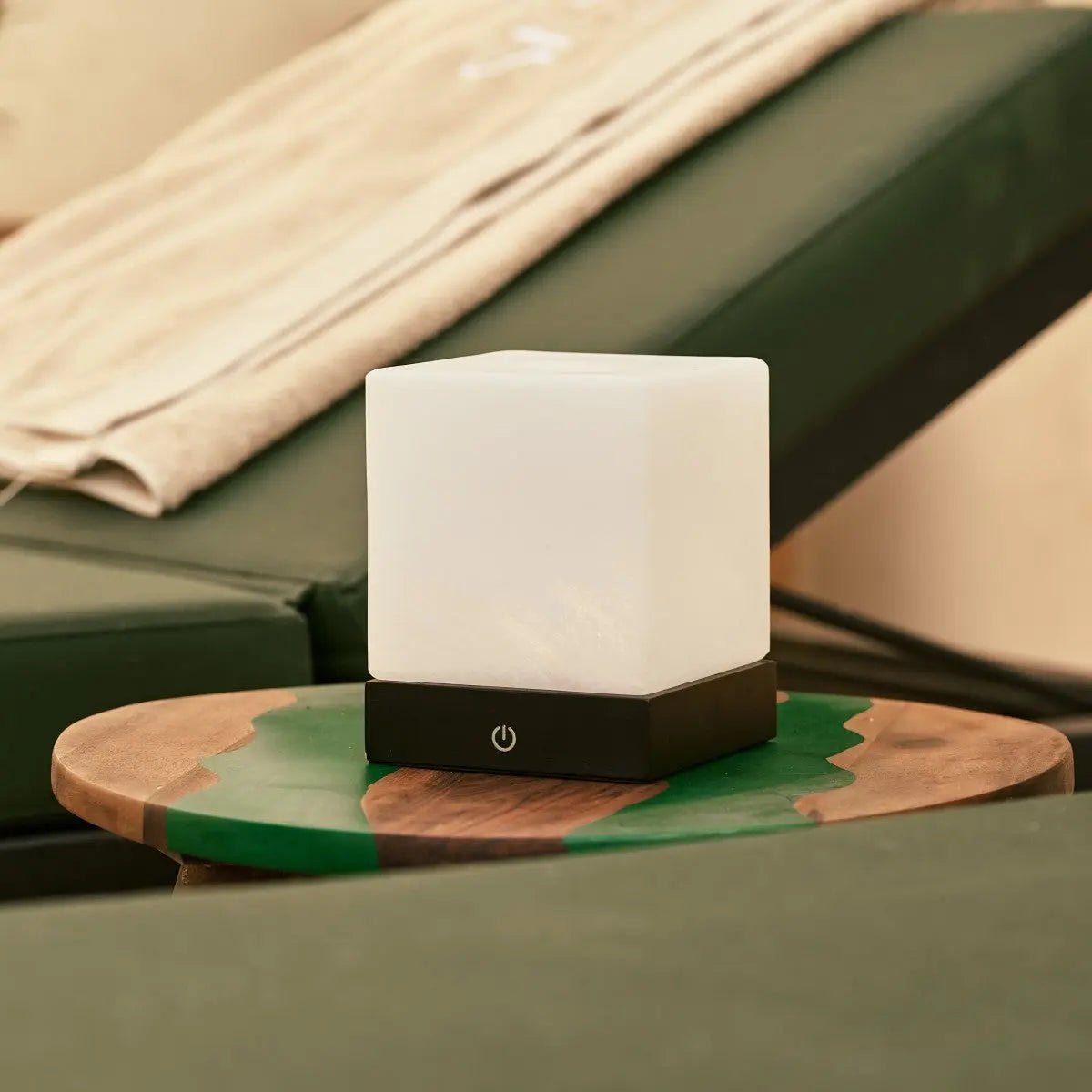 Yce Black Cordless Wooden Lamp | Rechargeable, Dimmable & 100 - Hour Battery Life - LUXONAS HOME