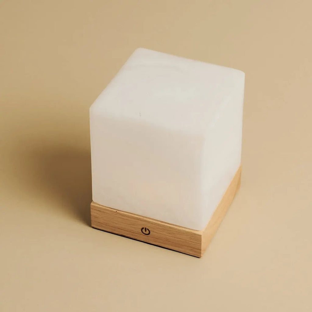 Yce Light Brown Cordless Wooden Lamp | Rechargeable, Dimmable & 100 - Hour Battery Life - LUXONAS HOME