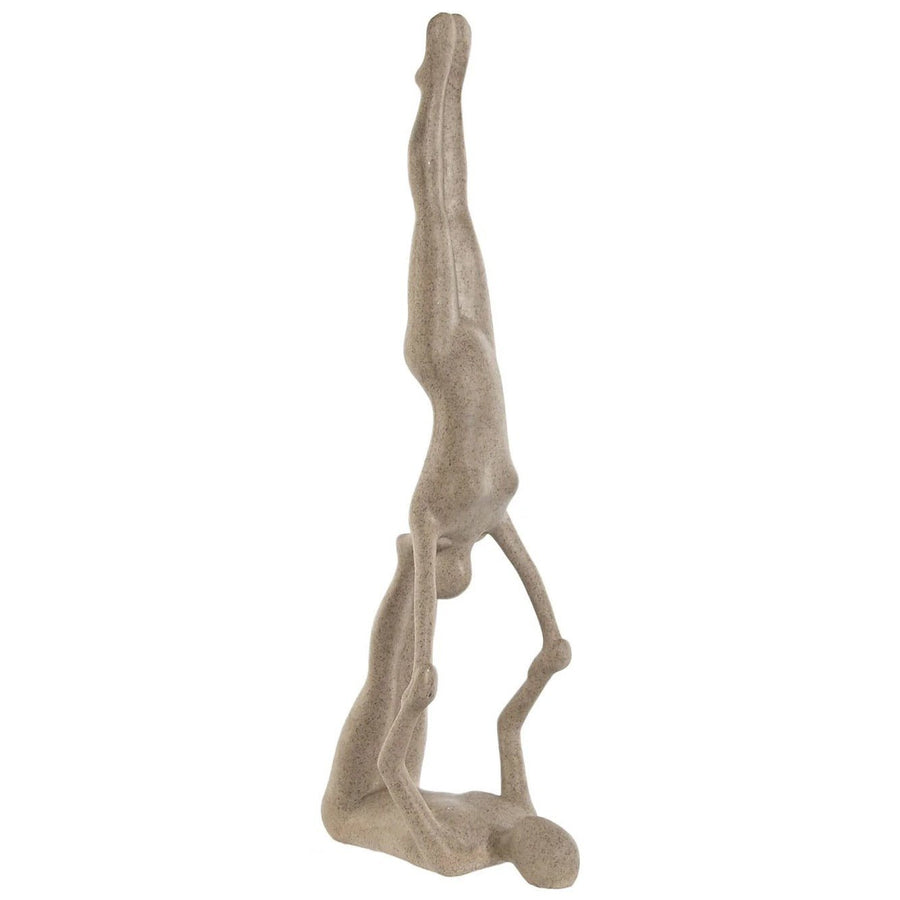 Yoga Figurine in Beige Resin