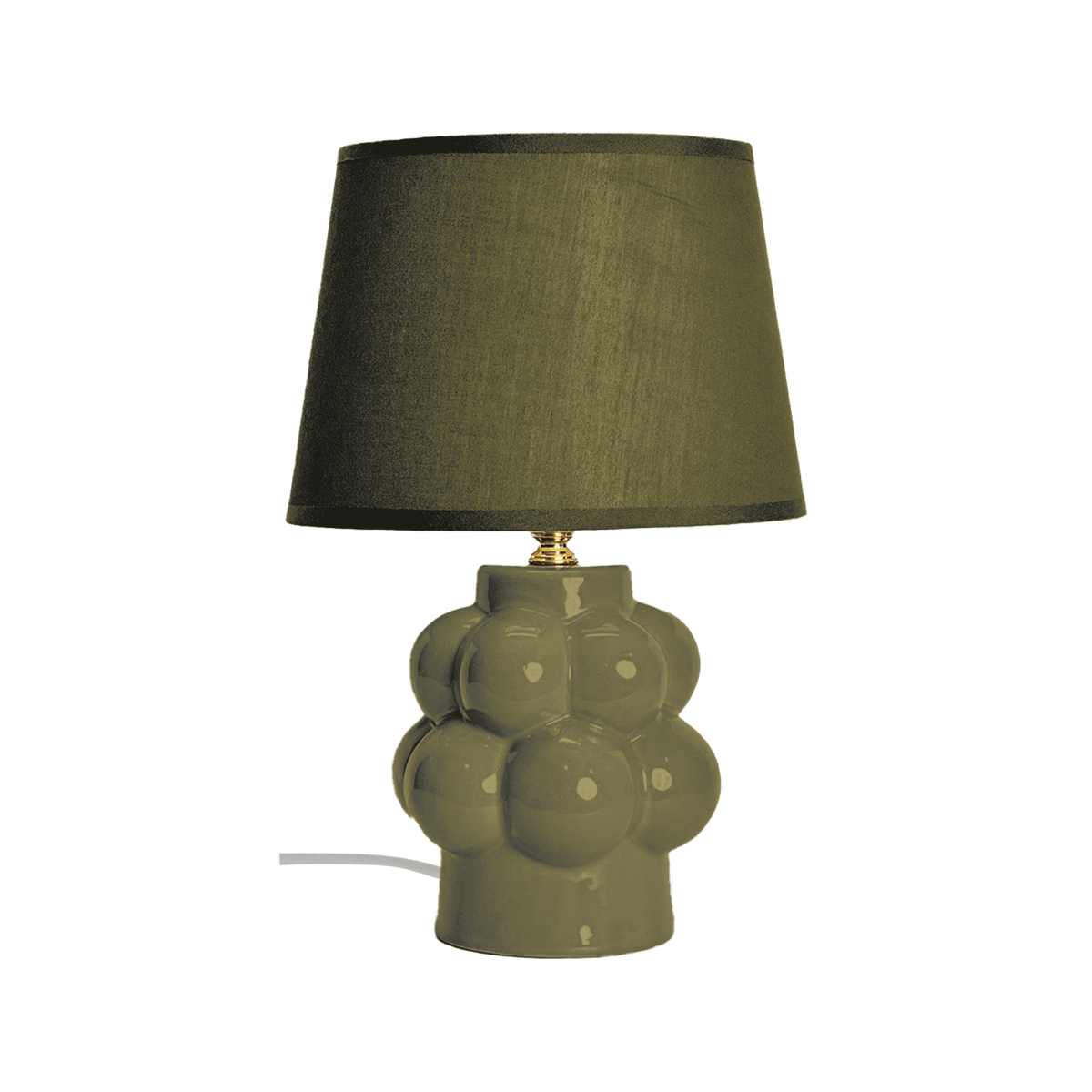 Zéphir Ceramic Lamp in Bright Green