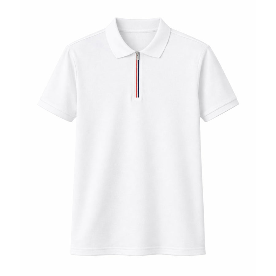 Zip-Up Polo Shirt