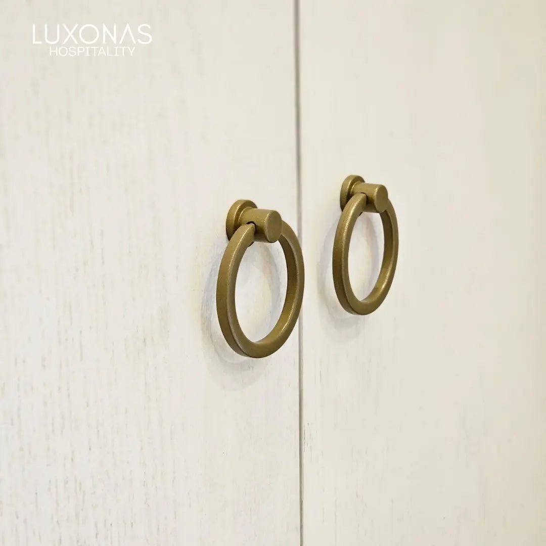 Osborne Hotel wardrobe brass ring handles