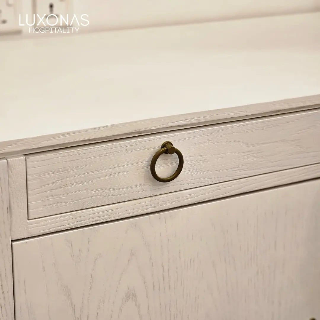 Osborne Hotel desk drawer brass ring handle