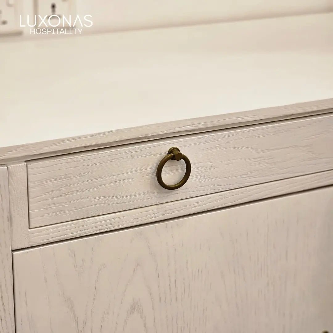 Osborne Hotel desk drawer brass ring handle